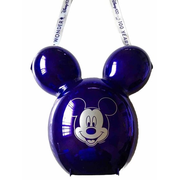 Disney Parks 100 Years of Wonder Metallic Purple Mickey Balloon Popcorn Bucket - Picture 2 of 5